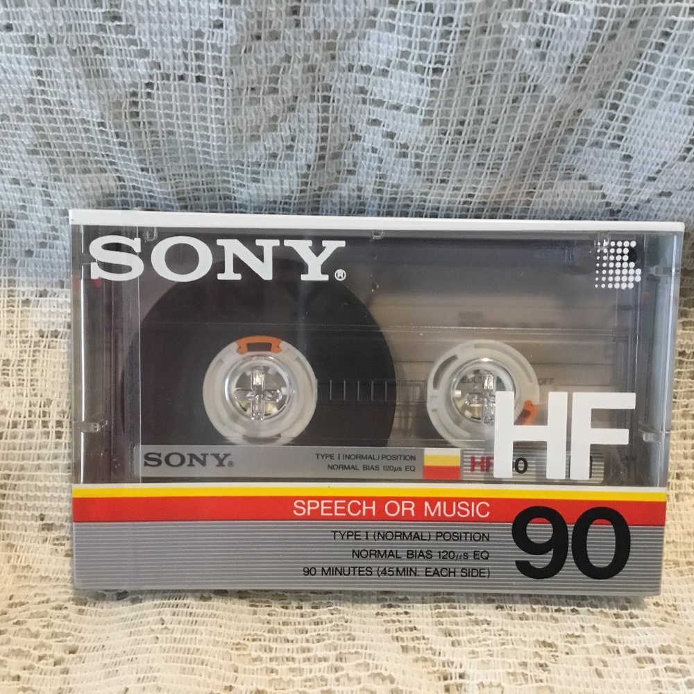 Sony HF 90 Cassette Audio Tape Type 1 Normal BIAS Speech or Music New